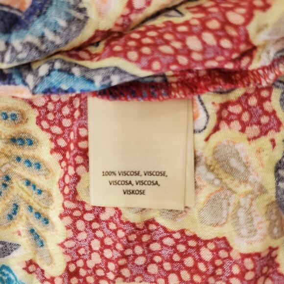 Andersen & Lauth Kimono Cardigan Womens One Size Floral Boho Open Front Viscose - Picture 4 of 7